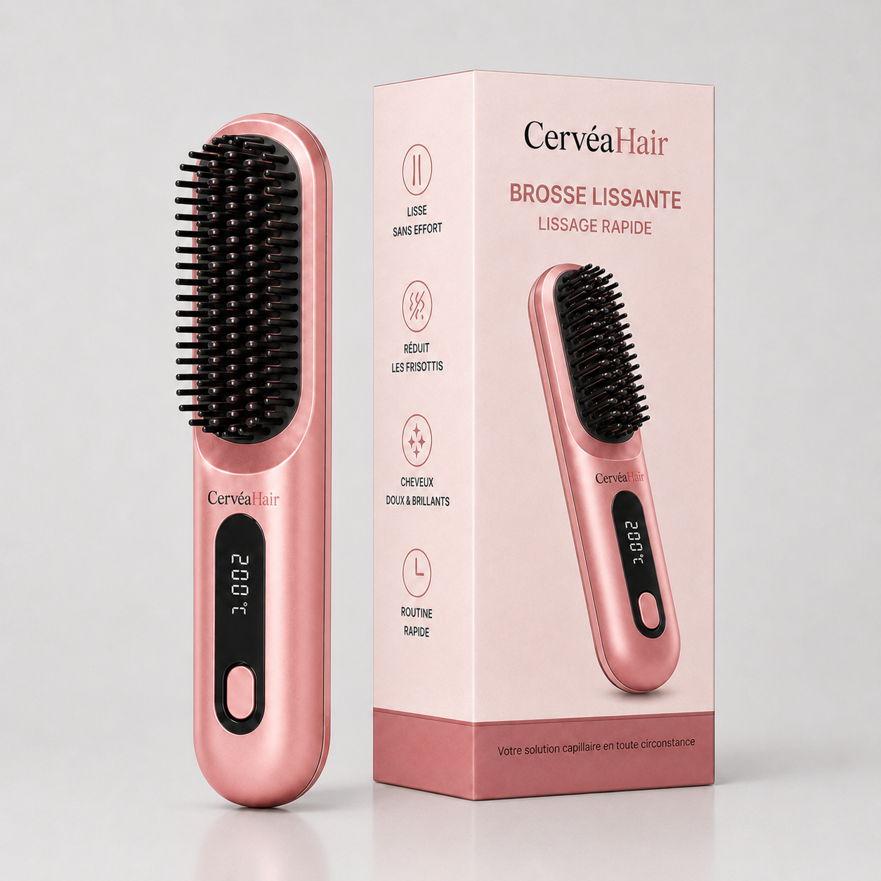 Brosse Lissante Sans Fil CervéaHair™