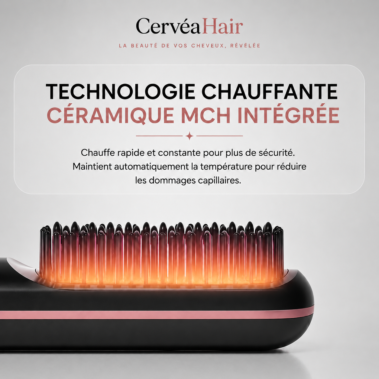 Brosse Lissante Sans Fil CervéaHair™